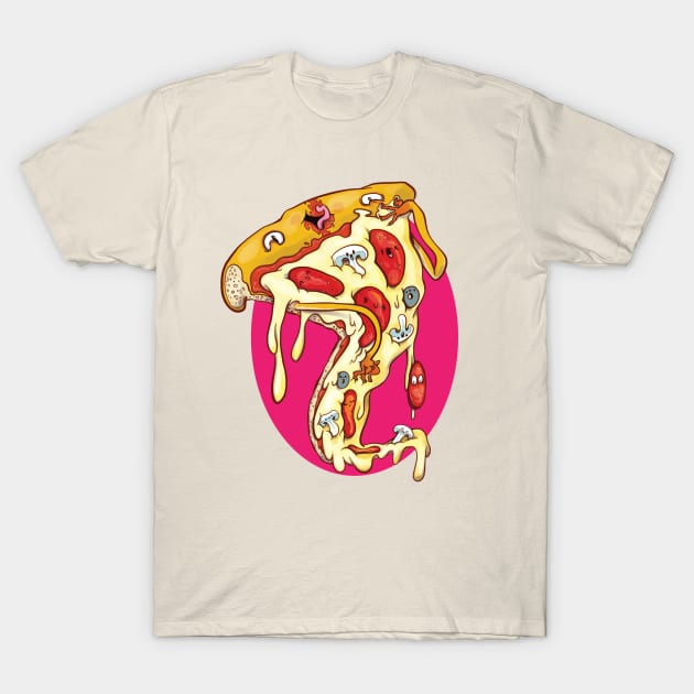 Pizza Pile Up T-Shirt by alirthome